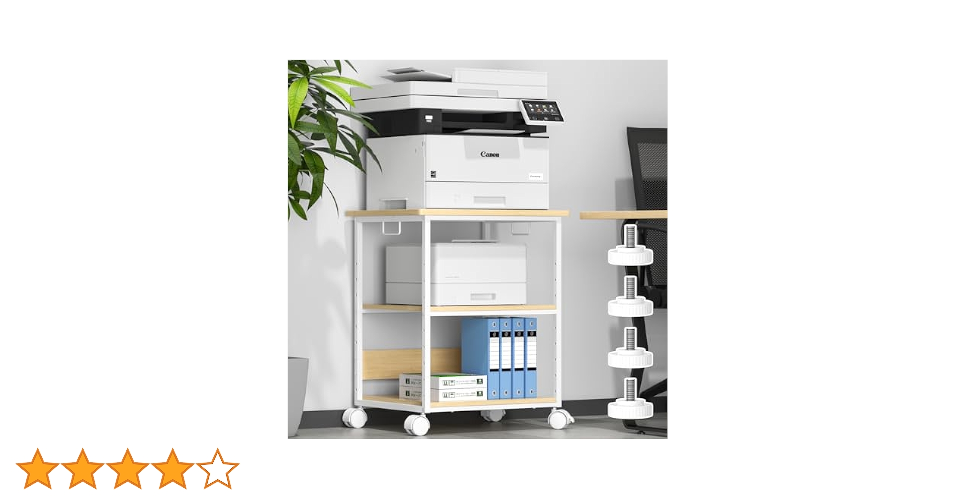 Amazon.co.jp: [W60*D50*H70cm]プリンター台 キャスター付き